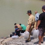 PELEPASAN IKAN TAWES EMBUNG DESA PANGGUNGUNI